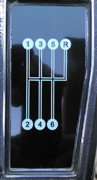 thumbnail image 2 of 4-Speed Shift Pattern Plate For 1968-1976 Corvette – Mid America Motorworks, Metal 2 of 6